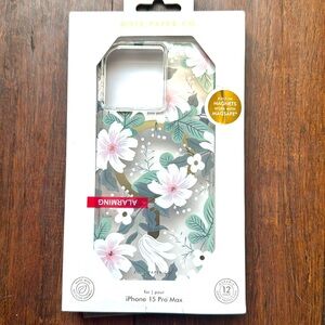 Rifle Paper Co. iPhone 15 Pro Max Case - Floral Design